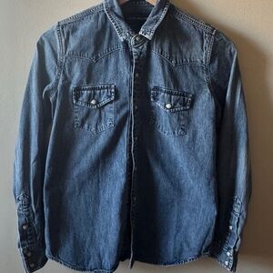 Lucky Brand Western Denim Shirt